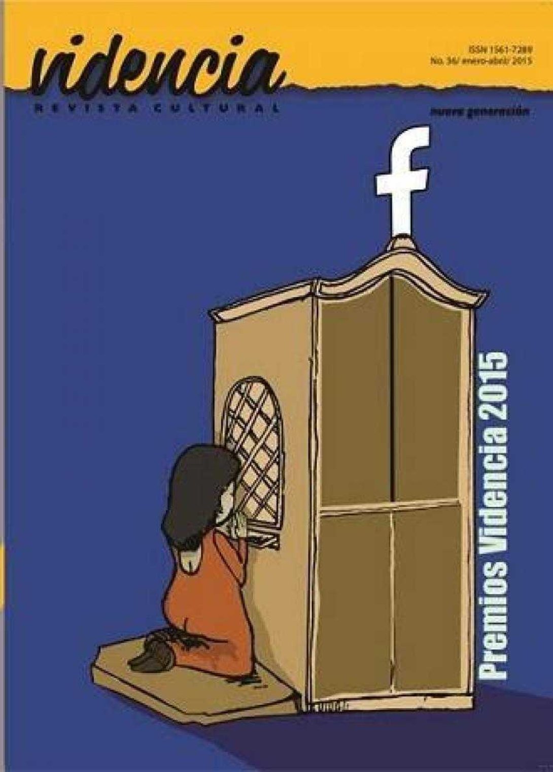 Portada de revista Videncia con caricatura de Osvaldo Gutiérrez