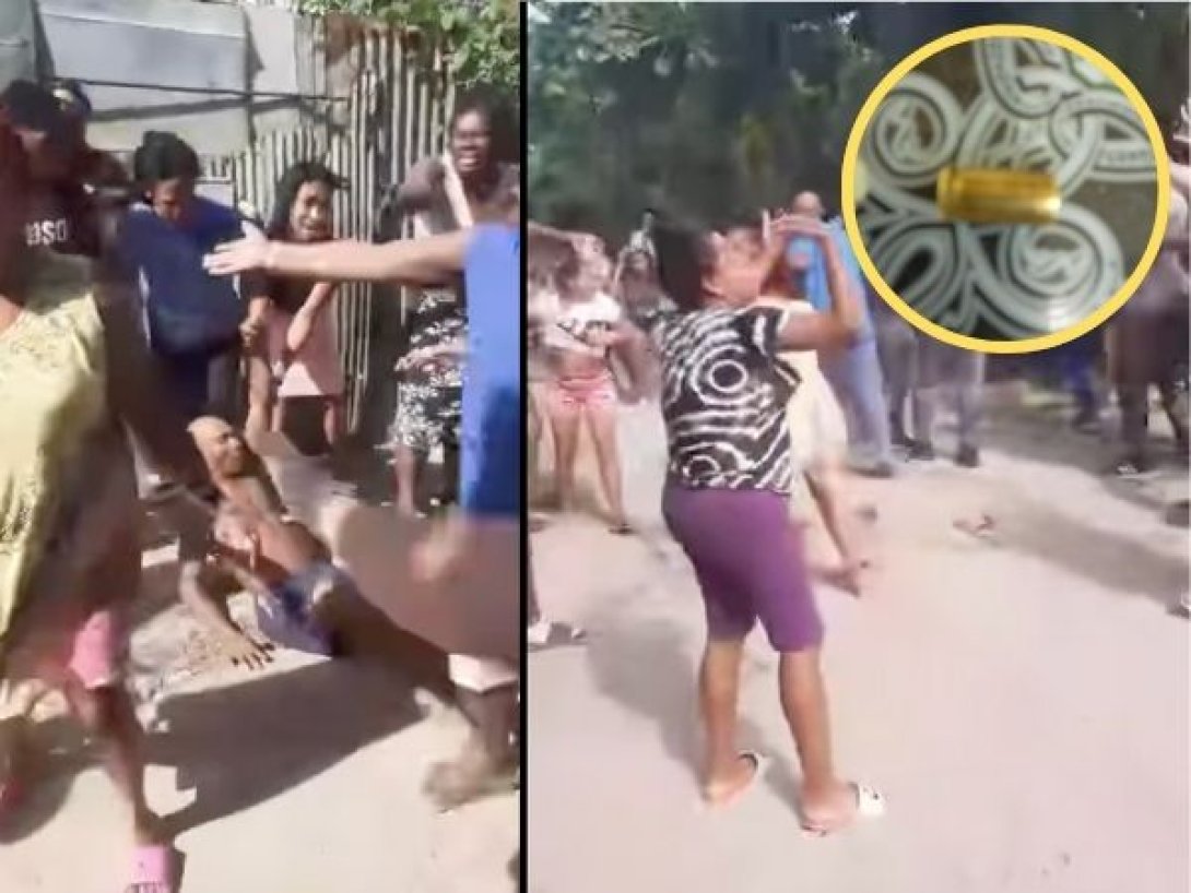 Enfrentamiento entre vecinos y agentes policiales que dispararon con armas de fuego.