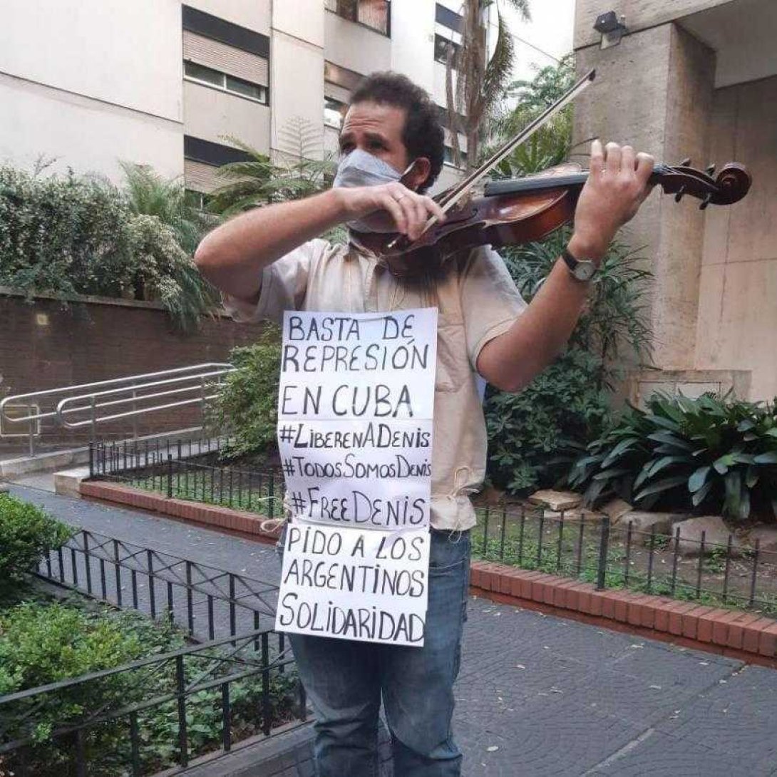 Violinista Luis Alberto Zúñiga en Buenos Aires