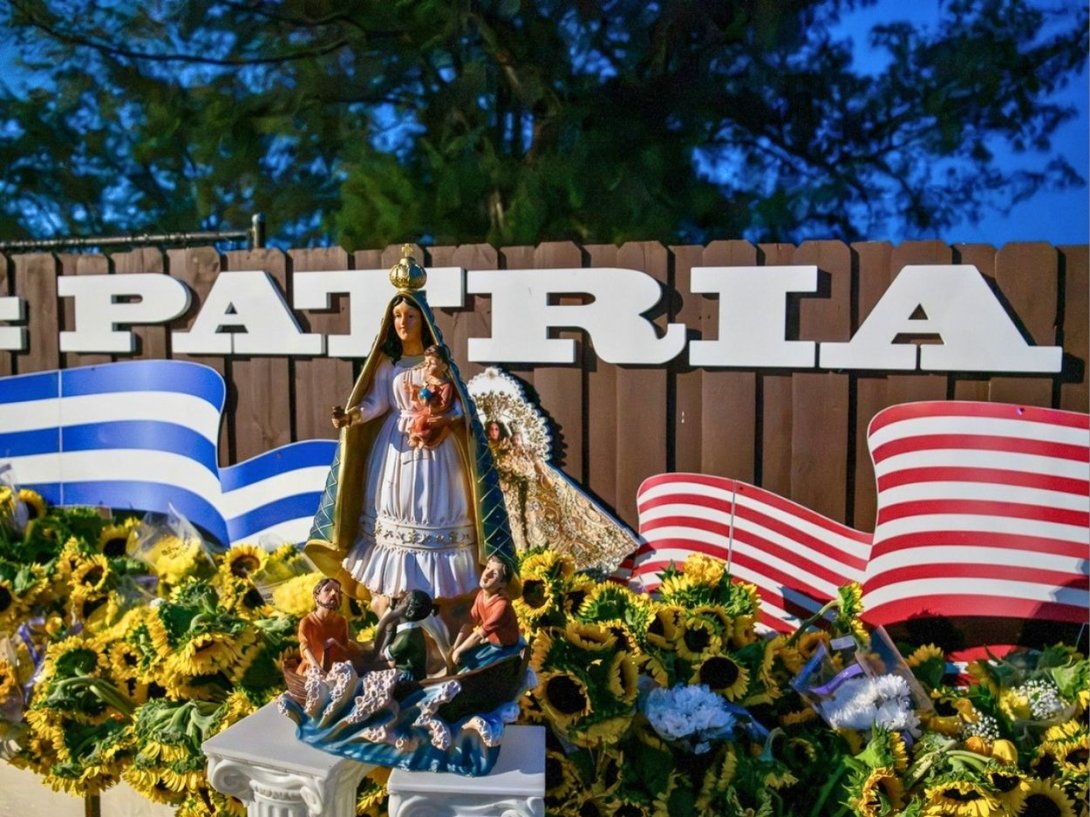 Virgen de la Caridad del Cobre reconstruida por Luis Manuel Otero Alcántara en la Ermita de la Caridad, en Miami (18 de junio de 2026). Foto: Luis Eligio D'Omni.