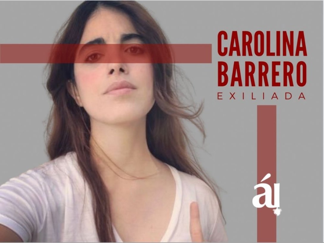 Carolina Barrero y texto. 