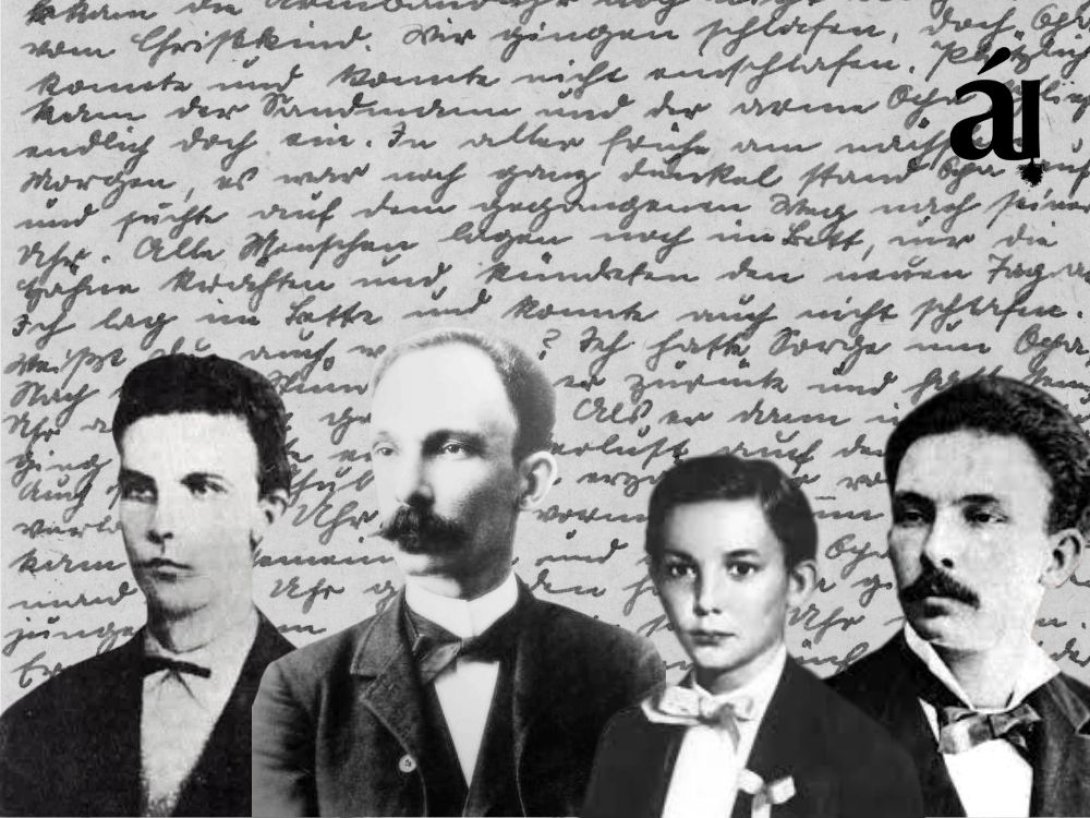 Cuatro imágenes de José Martí. 