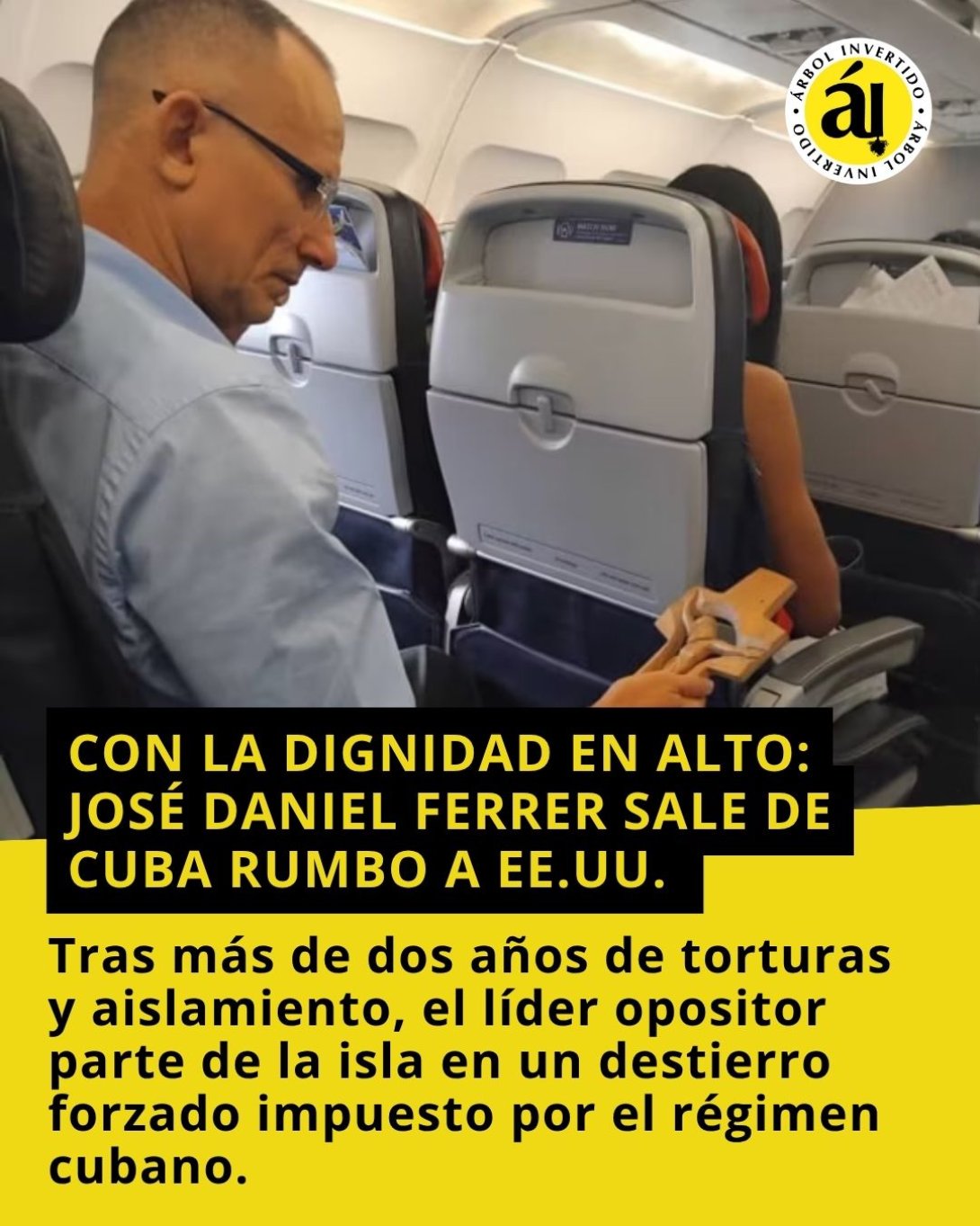 José Daniel Ferrer se exilia.