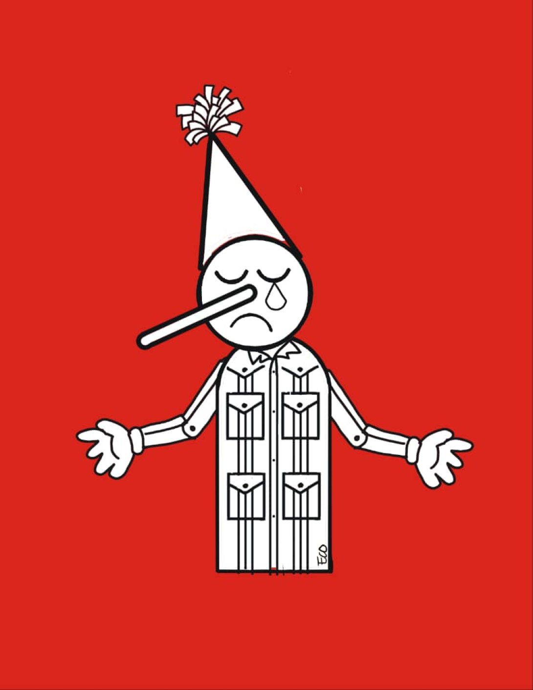 Caricatura de Miguel-Díaz Canel.