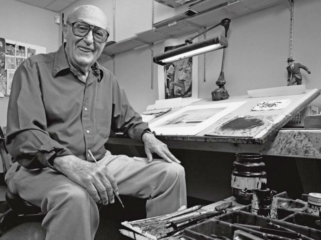 El historietista estadounidense Will Eisner (1917-2005), creador del personaje "The Spirit".