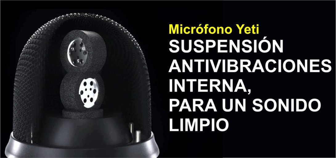 Modo antivibraciones del micrófono Blue Yeti