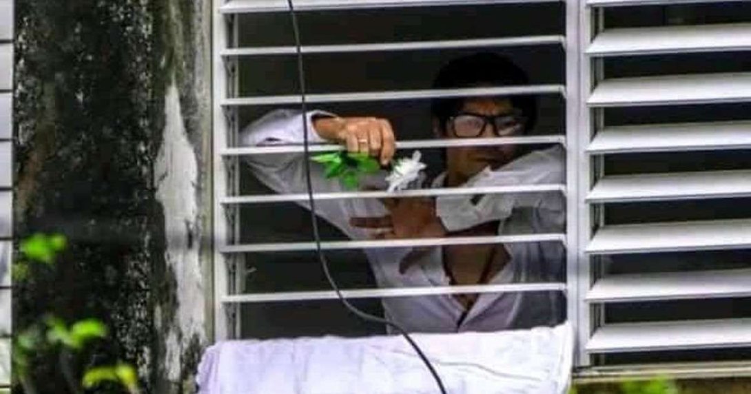 Yunior García Aguilera bajo acoso en su casa el 14 de noviembre.