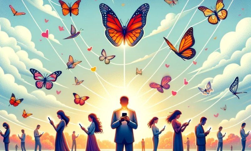Inteligencia artificial. Hombres móviles mariposas
