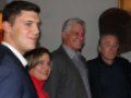Manuel Anido junto a Lis Cuesta, Díaz-Canel y Robert de Niro.