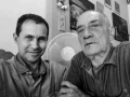Retrato de Ghabriel Pérez junto a Delfin Prats.