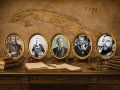 Diego Velázquez y Cuéllar, Arsenio Martínez Campos, Tomás Estrada Palma, Fulgencio Batista y Fidel Castro.