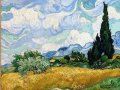"Campo de trigo con cipreses" (1889) de Vincent van Gogh 
