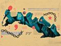 Alegoría visual del periodismo independiente cubano. Obra de Rafael Alejandro García.