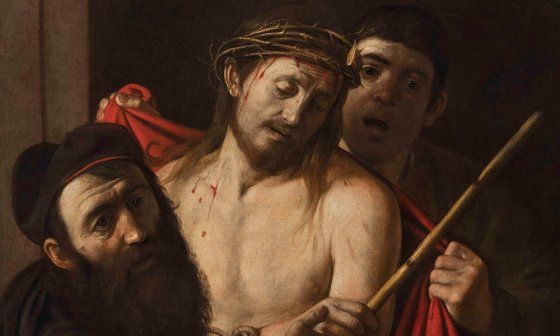 Caravaggio: "Ecce Homo" (1606-1609), detalle.