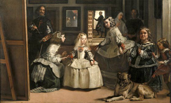 Diego Velázquez: "Las meninas" (1656), detalle.