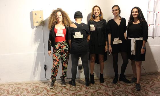 Exposición A quién pueda interesar. Artistas Celia González, Camila R. Lobón, Jenny Brito y Alina Águila, Espacio Aglutinador. Diciembre de 2018. 