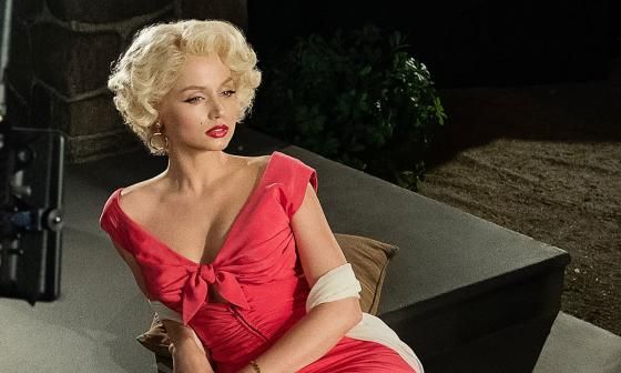 La actriz cubana Ana de Armas en su papel de Marilyn Monroe.