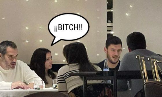 Ana de Armas y Manuel Anido en restaurante de lujo en Madrid.