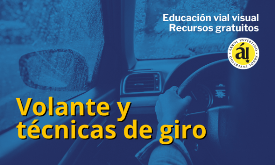 Portada de serie Aprende a conducir. Volante y técnicas de giro