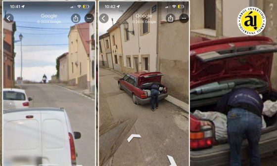 Imágenes del presunto asesino captadas por Google Maps.