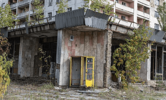 Edificio destruido. 