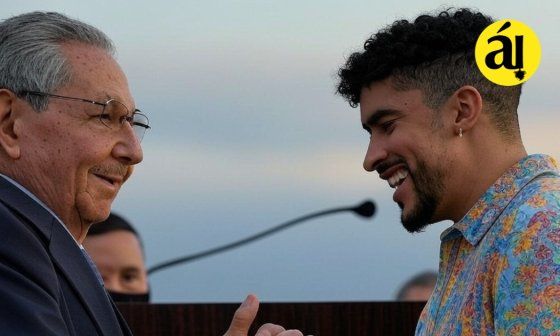 Raúl Castro con Bad Bunny.