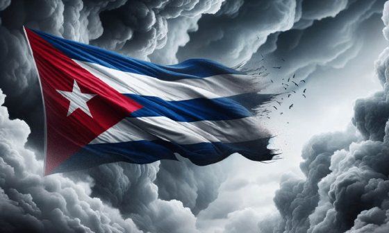Bandera cubana.