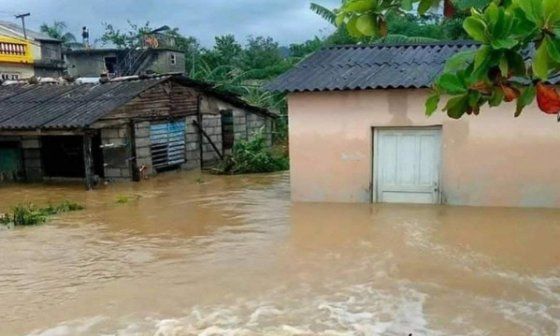 Inundaciones en Baracoa, Guantánamo.