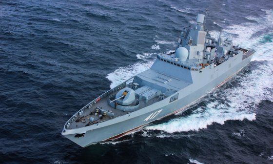 La fragata rusa Gorshkov.