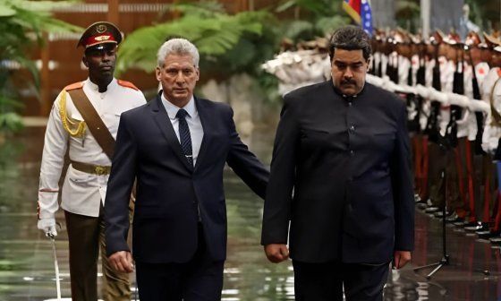 Miguel Díaz-Canel y Nicolás Maduro.