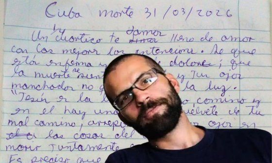 Ernesto Ricardo Medina ("El 4tico") y un fragmento de una de las cartas que envió desde prisión (abril de 2026).