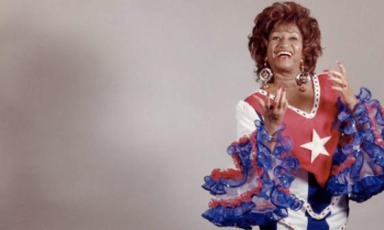 La cantante cubana Celia Cruz.