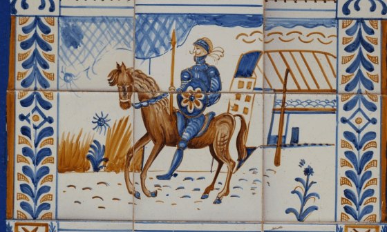 Mosaico sobre Don Quijote.