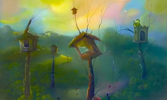 Ilustración de cubierta del libro "Cuarta dimensión de la tarde" (Ediciones La luz y Editorial Nagg y Nell, 2011). Fragmento.