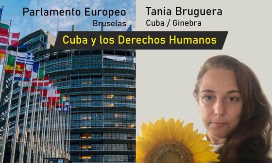 Derechos humanos en Cuba, se debaten en Europa. Parlamento Europeo, Tania Bruguera
