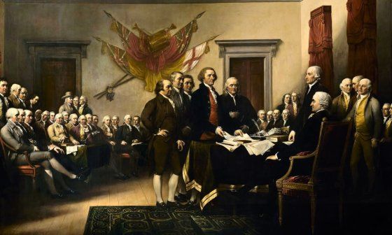 "Declaración de la Independencia", John Trumbull (1819).