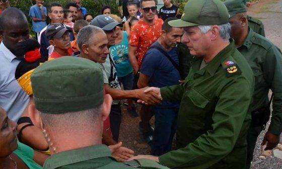 Miguel Díaz-Canel en Guantánamo.