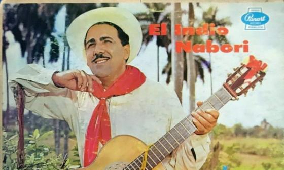 Imagen de El Indio Naborí en la cubierta del disco Pun-to Cubano