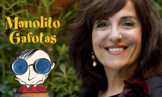 La escritora española Elvira Lindo, autora de la popular serie de libros para niños "Manolito Gafotas".