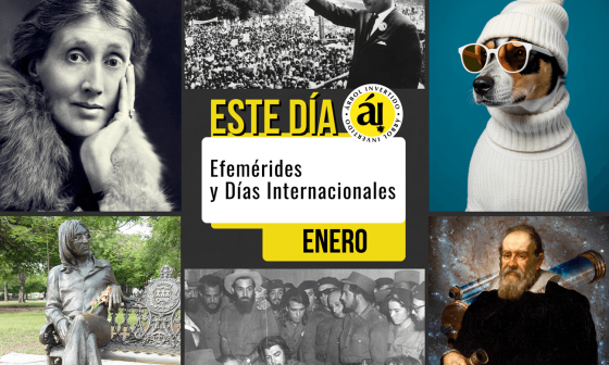 Portada. Efemérides "Este día" del mes de enero