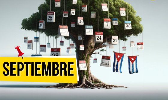 Fechario 1 de Árbol Invertido - 9 - Septiembre - Árbol con almanaques y banderas