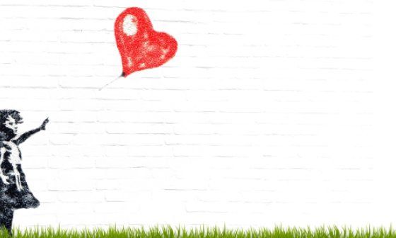 Graffiti del artista británico Banksy.