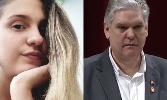Laura María Gil y su padre, el ex ministro cubano de Economía Alejandro Gil.