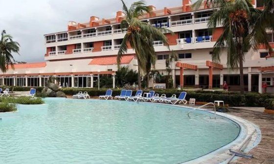 Hotel de Varadero, Cuba, vacío. Foto: EFE.
