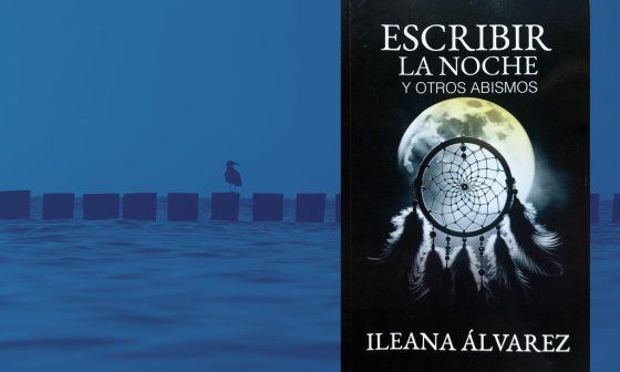 Portada del libro de Ileana Álvarez titulado Escribir la noche