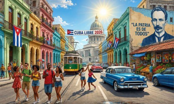 Alegoría de una Cuba libre.