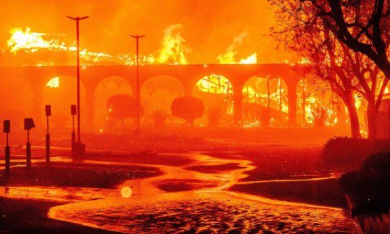 Incendio en Los Ángeles, California, EE.UU.