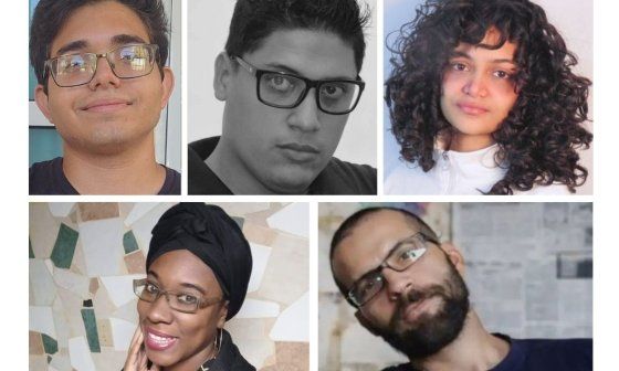 Los influencers cubanos Iván Daniel Calás Navarro, Anna Bensi, David Espinosa, Ernesto Ricardo Medina y Yordanka Battle Moré.