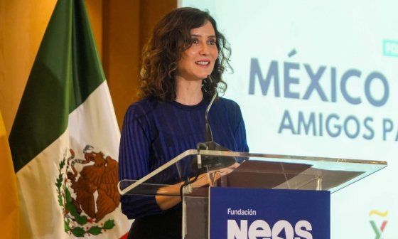 Isabel Díaz Ayuso durante un acto en Madrid.