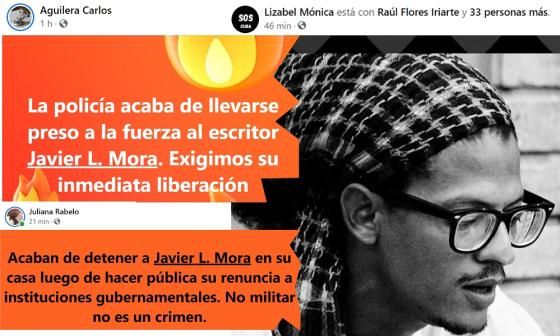 Escritor Javier L. Mora detenido por renunciar a la UNEAC